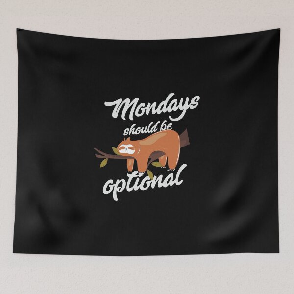 Item preview, Mondays should be optional designed and sold by Jannydesign.