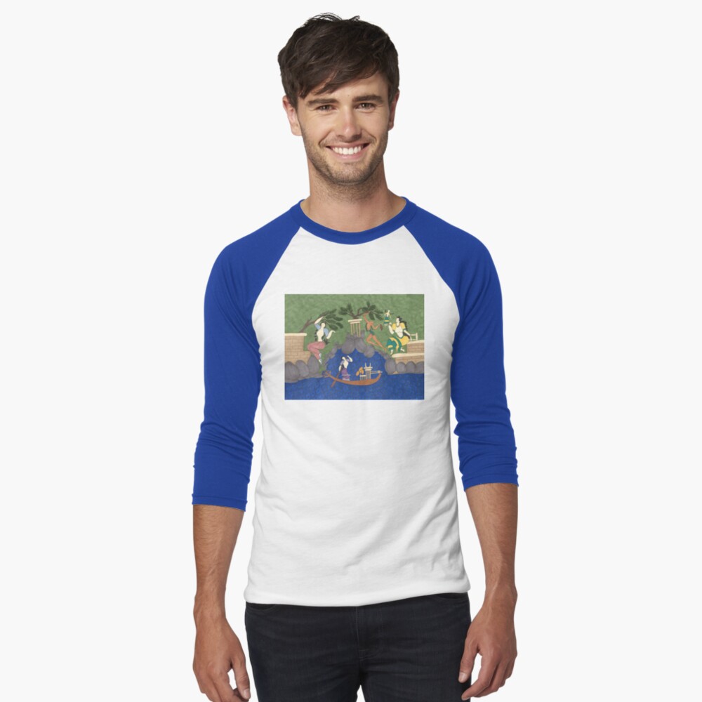 Item preview, Baseball ¾ Sleeve T-Shirt designed and sold by MsLauraPerry.