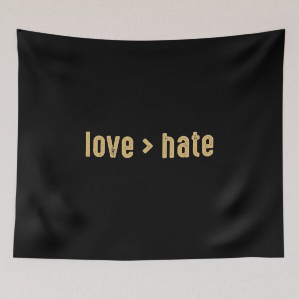 Item preview, Love is greater than hate love > hate inspirational quotes for women men designed and sold by alenaz.
