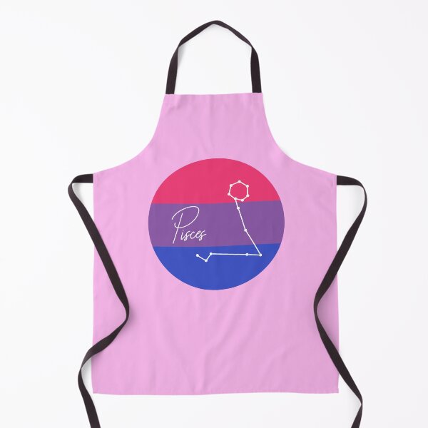 Item preview, Pisces Zodiac Sign With Bi Pride Colours designed and sold by tinyteacups.