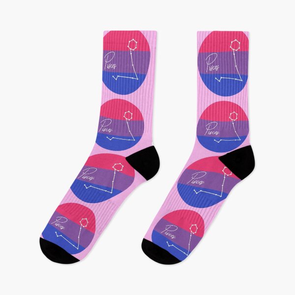 Item preview, Pisces Zodiac Sign With Bi Pride Colours designed and sold by tinyteacups.