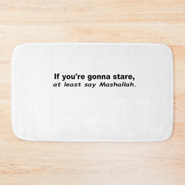 Item preview, If you're gonna stare at least say Mashallah - Text Sticker funny gift Sticker designed and sold by shopcup.
