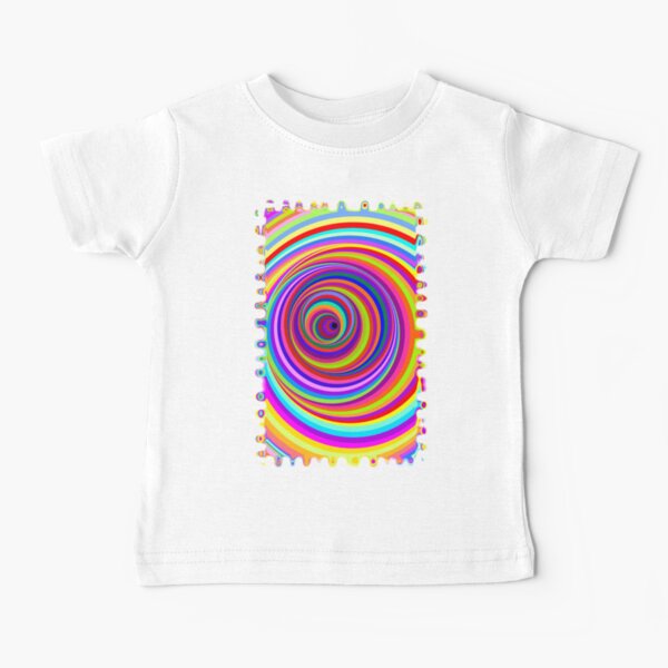 Hypnotic Psychedelic Vertigo Hole Baby T-Shirt