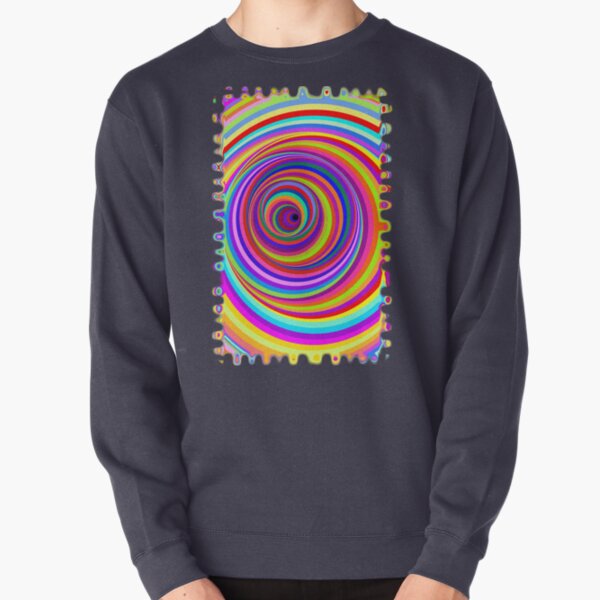 Hypnotic Psychedelic Vertigo Hole Pullover Sweatshirt