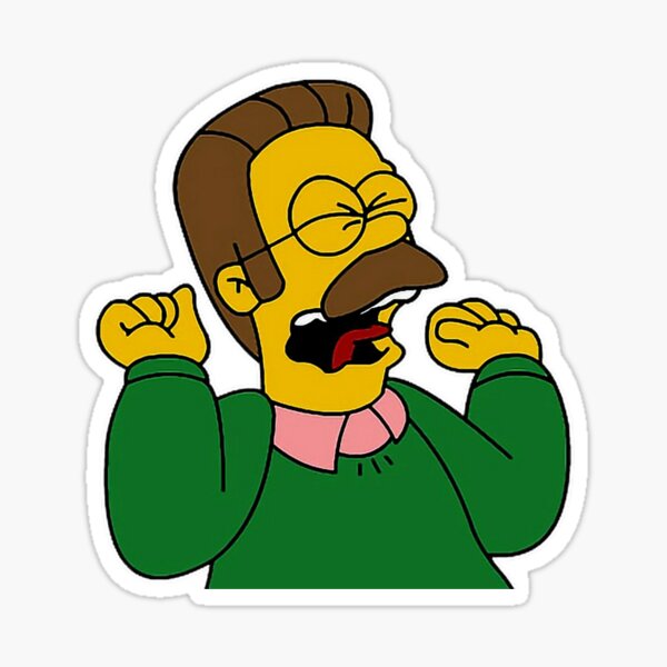 Vista previa del artículo con la obra «Ned Flanders», diseñado y vendido por CatDog88.