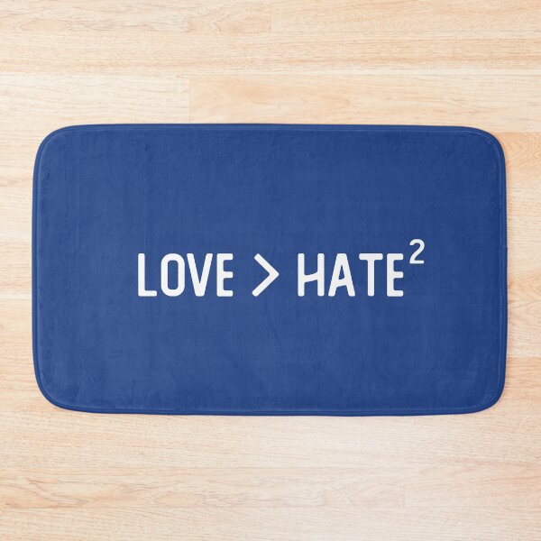 Item preview, Love is greater than double hate, love > hate inspirational quote designed and sold by alenaz.