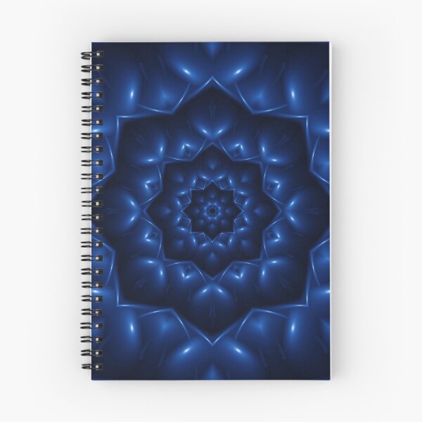 Item preview, Electric Blue Fractal Mandala designed and sold by Kitty Bitty.