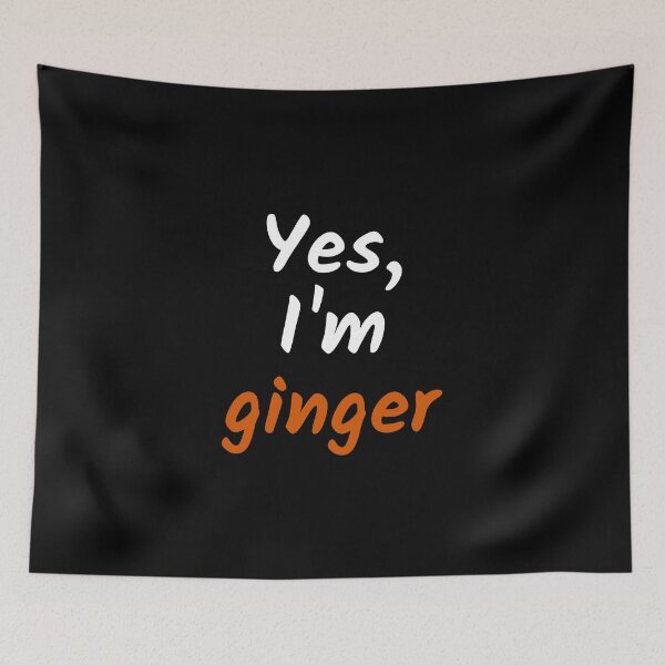 Item preview, Yes I'm a ginger redhead sunlight freckles black designed and sold by daguilon.