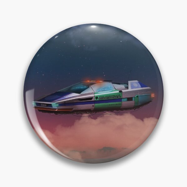 Item preview, security hovercar flying over a planets surface design designed and sold by dominic0925.