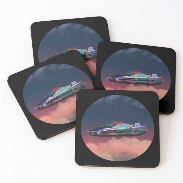 Item preview, security hovercar flying over a planets surface design designed and sold by dominic0925.