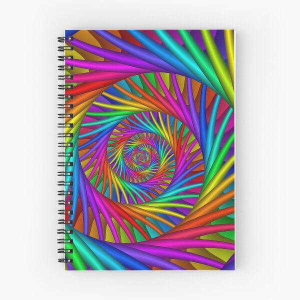 Item preview, Rainbow Psychedelic Spiral Fractal  designed and sold by Kitty Bitty.