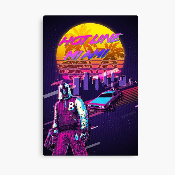 Hotline Miami Outrun Canvas Print