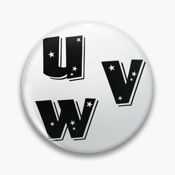 Item preview, Alphabet Stickers Pack Letter U Letter V Letter W Capital  designed and sold by KLINESTORE.