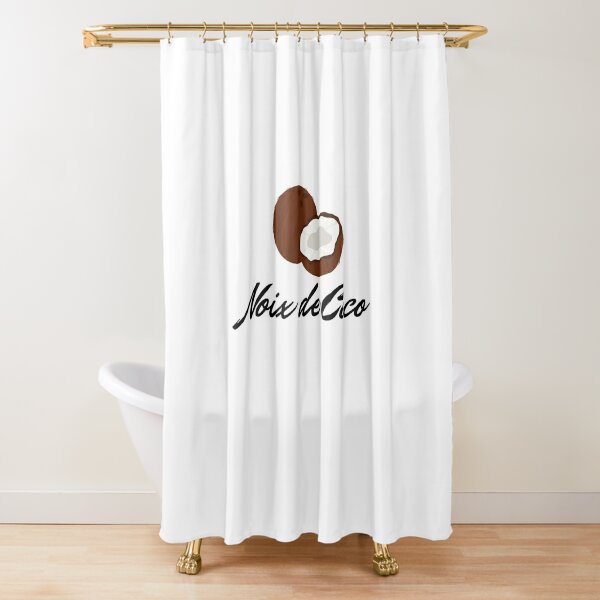 Rideaux De Douche Sur Le Theme Noix De Coco Redbubble