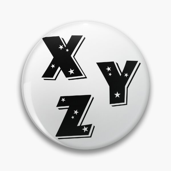 Item preview, Alphabet Stickers Pack Letter X Letter Y Letter Z Capital  designed and sold by KLINESTORE.