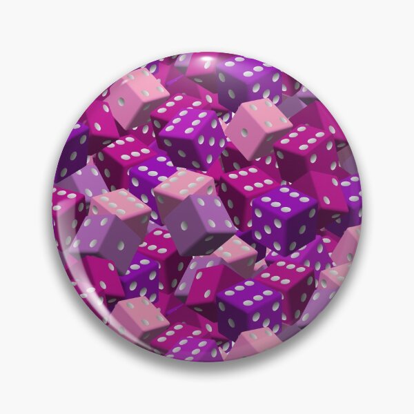 Item preview, Dice Pattern - Pink designed and sold by JoanNinjaHen.