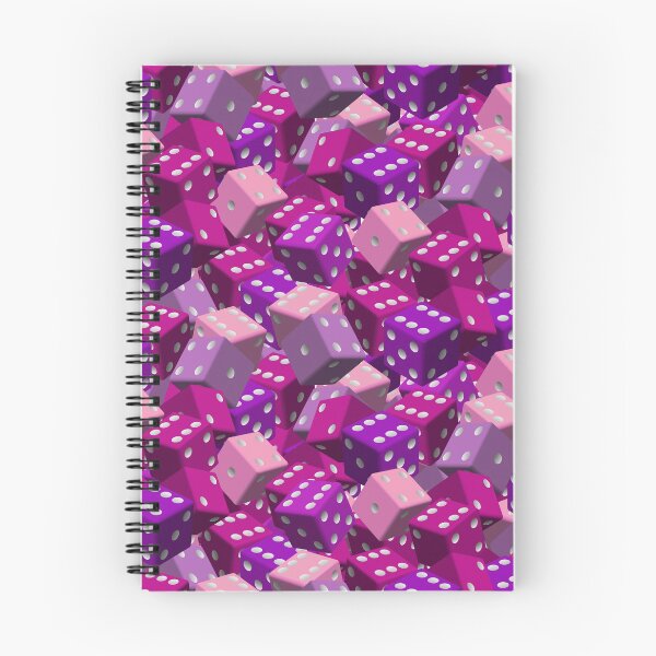 Item preview, Dice Pattern - Pink designed and sold by JoanNinjaHen.