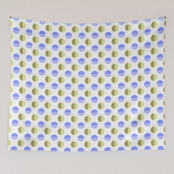 Item preview, Puntos y hojas azules y oliva designed and sold by OranelloDesigns.
