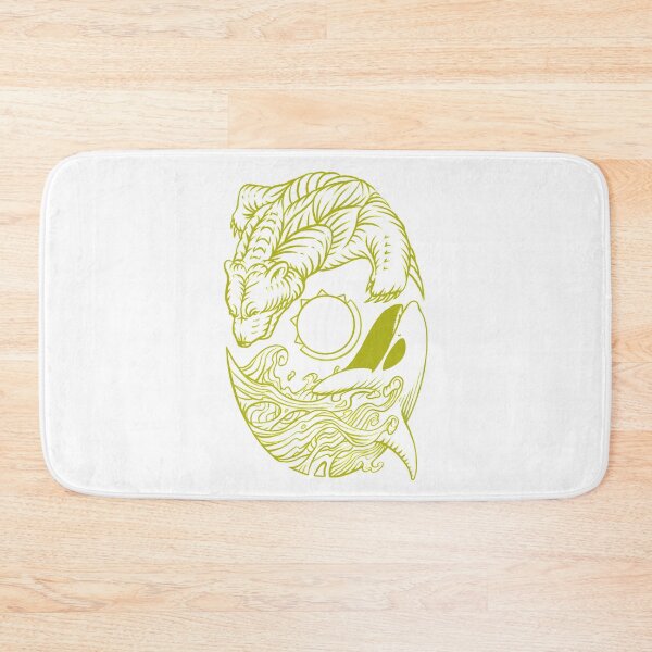 Item preview, Yin Yang Green Orca and Bear designed and sold by Vancity Printees.