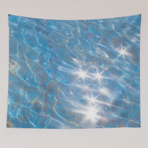 Item preview, blue water with sun glare on it close-up designed and sold by nataliavavilina.