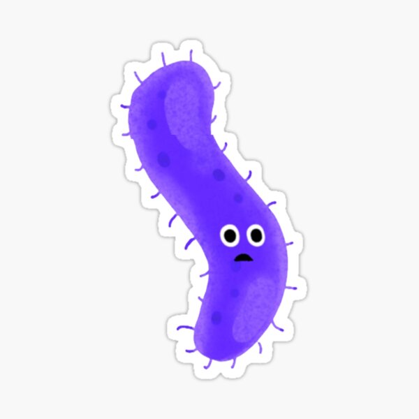 Purple Germald the Germ Sticker