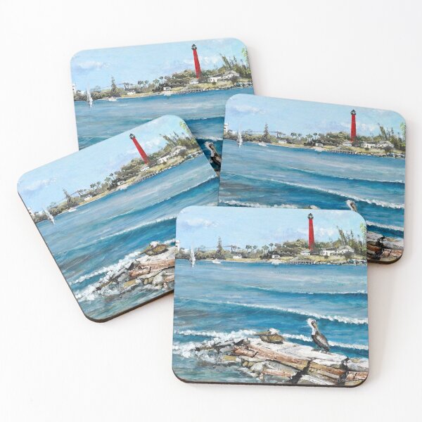 Item preview, Lighthouse View with Two Pelicans designed and sold by russellgulick.