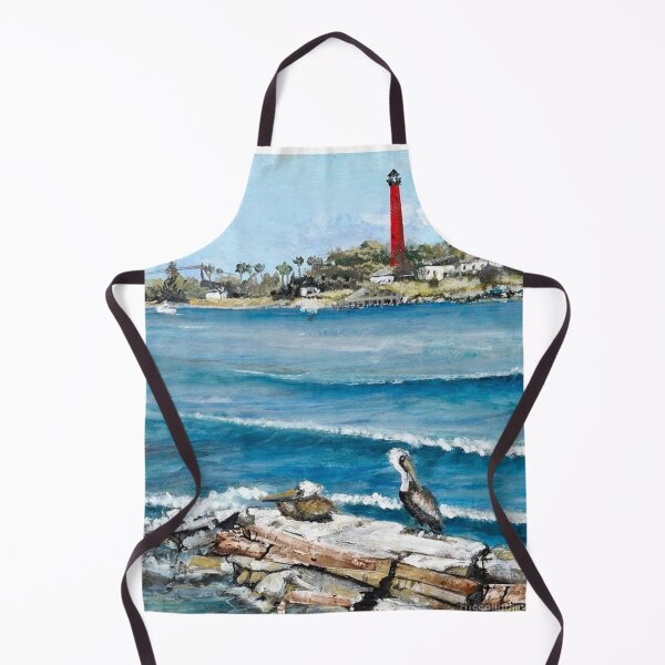 Item preview, Lighthouse View with Two Pelicans designed and sold by russellgulick.