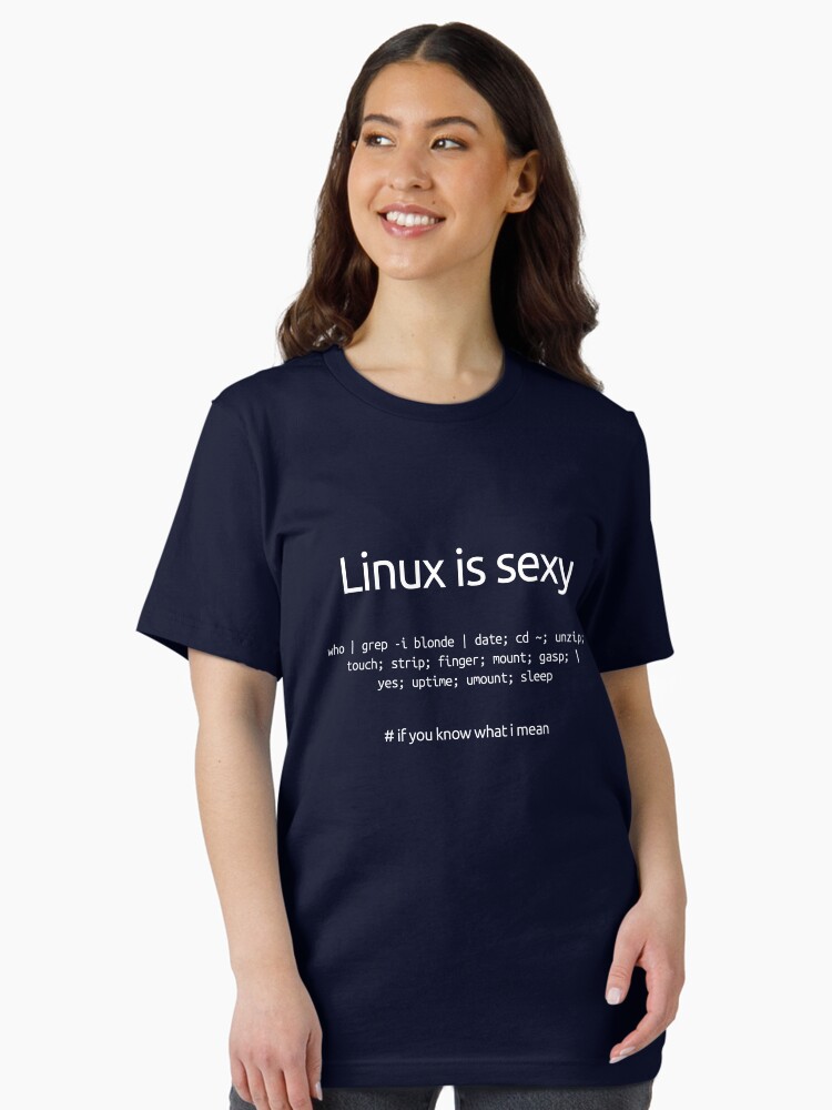 Thumbnail 1 of 7, Essential T-Shirt, Linux is sexy designed and sold by xd4rker.