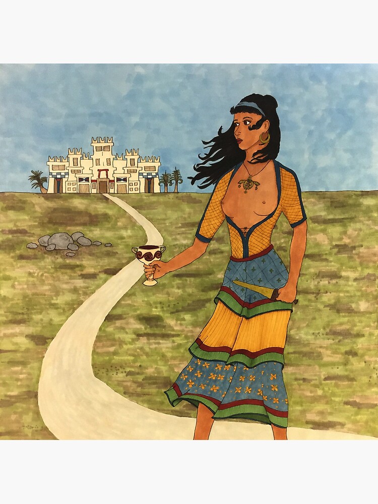Thumbnail 3 of 3, Poster, The Last Priestess of Malia designed and sold by Laura Perry.