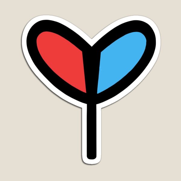 Poly Philia Logo (White) Magnet