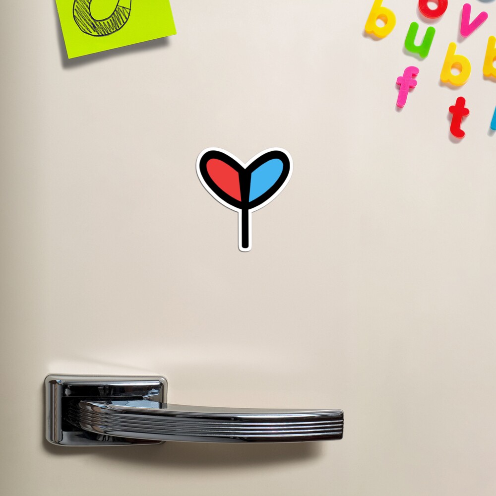 Poly Philia Logo (White) Magnet