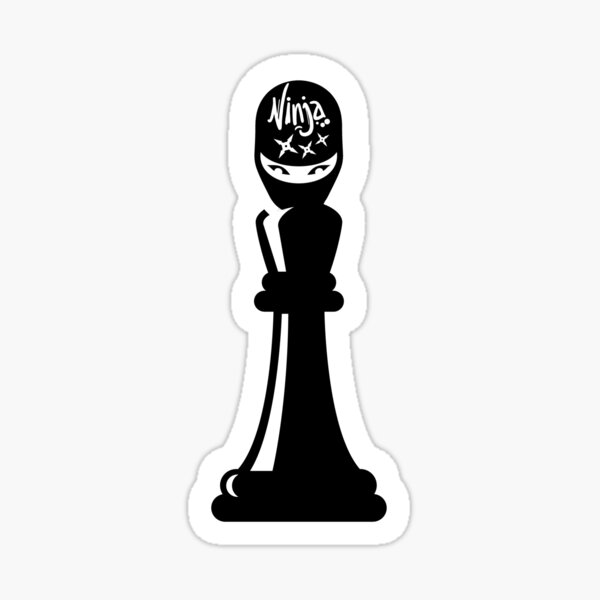 Funny Chess Ninja Chess Player Sticker