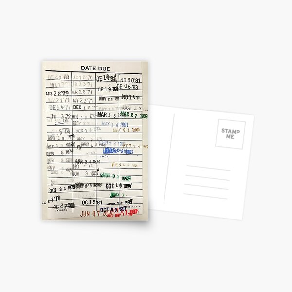 Item preview, Library Card designed and sold by BlueBearDesigns.
