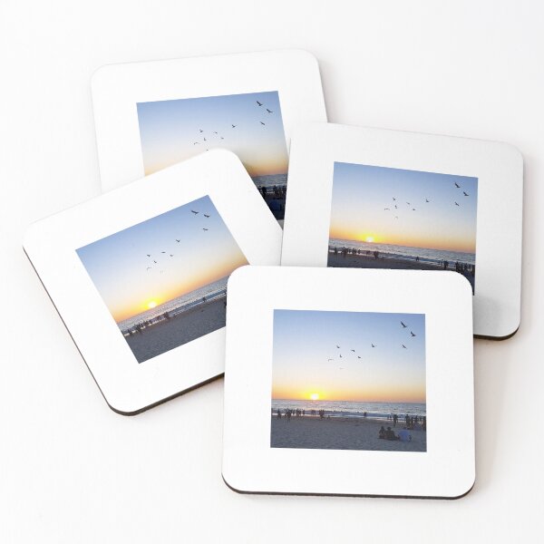Item preview, Birds fly over the ocean sunset designed and sold by AmazingBubble.