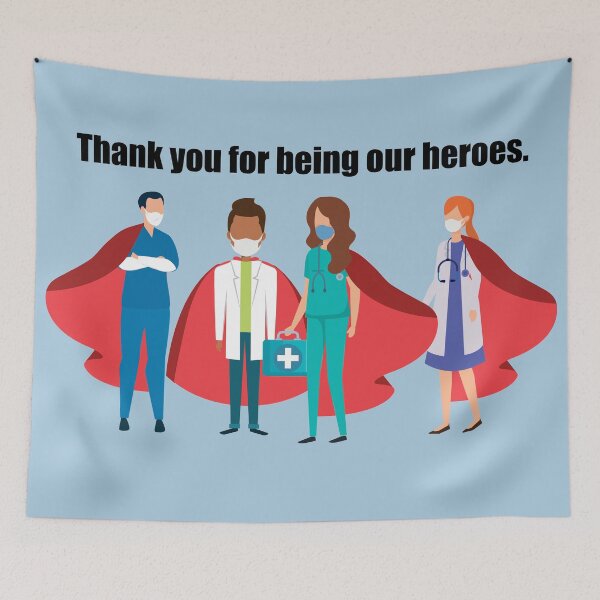 Item preview, Healthcare Worker Heroes Thank You Doctors and Nurses designed and sold by Epic Love Designs.