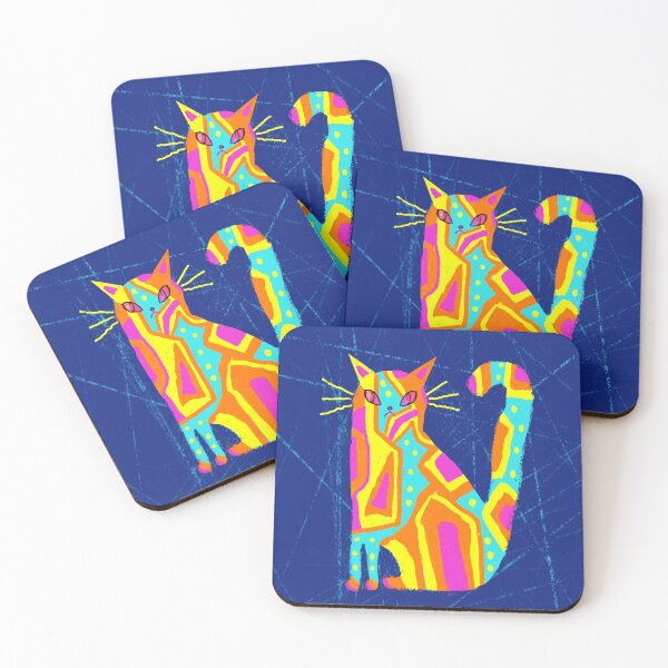 Item preview, Colorful Abstract Art Cat designed and sold by Pamelak58.