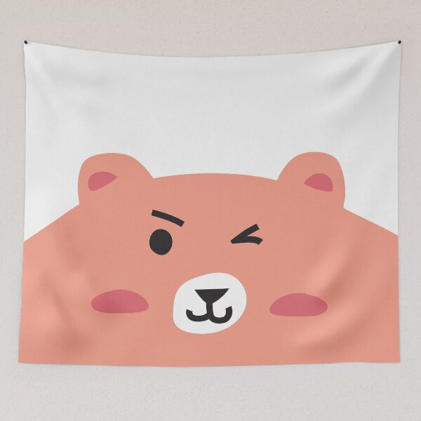Item preview, Winking pink bear designed and sold by BrightRain.