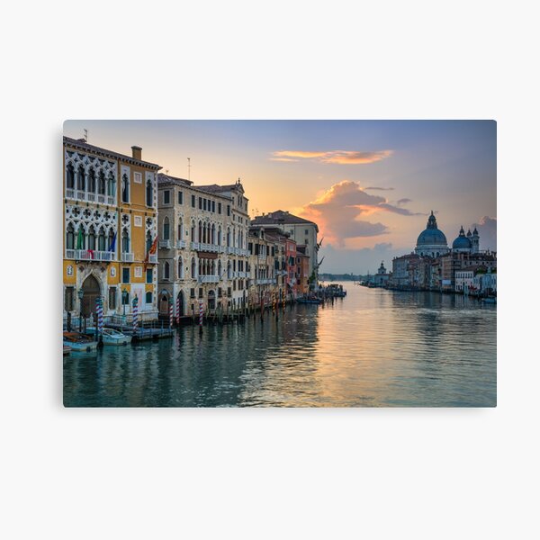 Sunrise at the Grand Canal in Venice, Italy Canvas Print