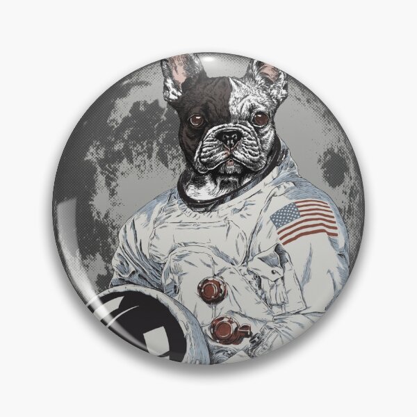 Item preview, French Bulldog Astronaut with american flag and helmet designed and sold by Byfab.