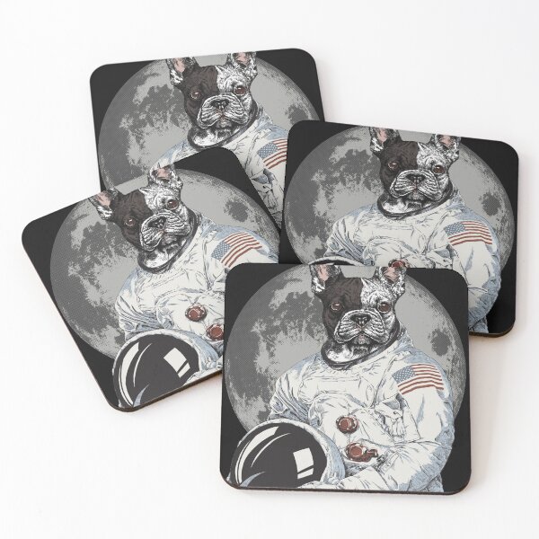 Item preview, French Bulldog Astronaut with american flag and helmet designed and sold by Byfab.