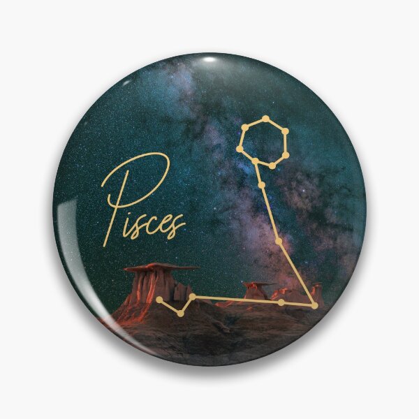 Item preview, Pisces Zodiac Sign With Stars designed and sold by tinyteacups.