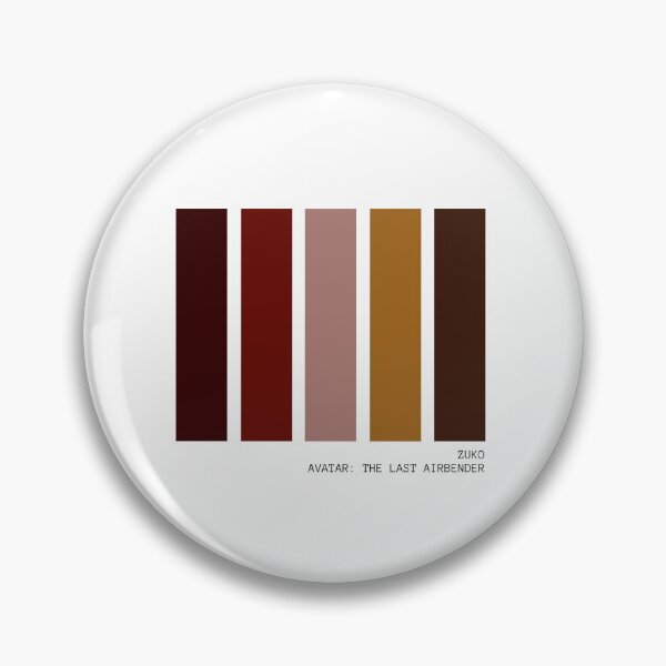 Aperçu de l'œuvre Zuko Avatar the Last Airbender Palette de couleurs minimalistes créée et vendue par FandomLimited.