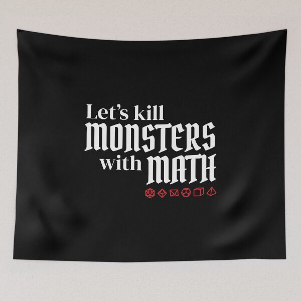 Item preview, Lets Kill Monsters With Math Dnd Dice designed and sold by DnlDesigns.