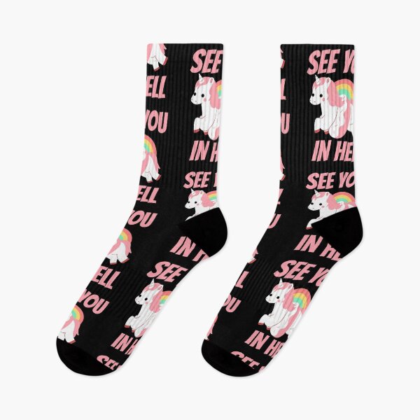 Item preview, See You In Hell - Unicorn  designed and sold by artpirate.