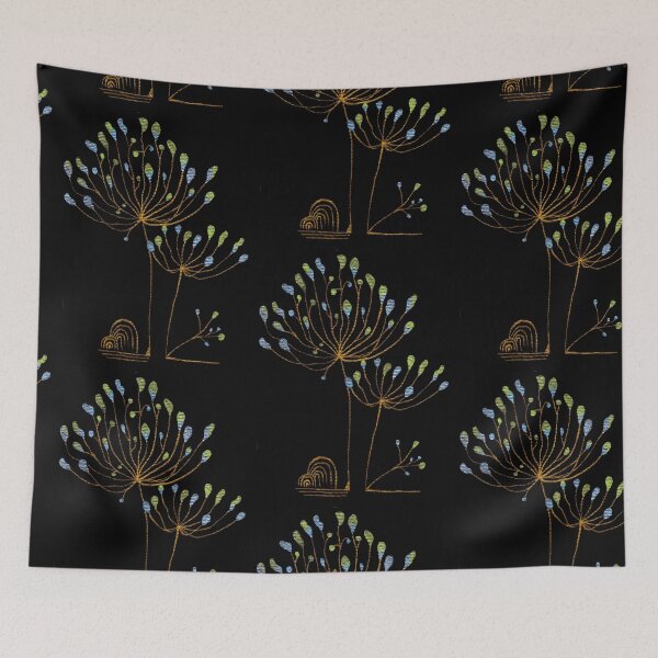 Item preview, Blue & Green Dandelion Heads designed and sold by Julie Pickering.
