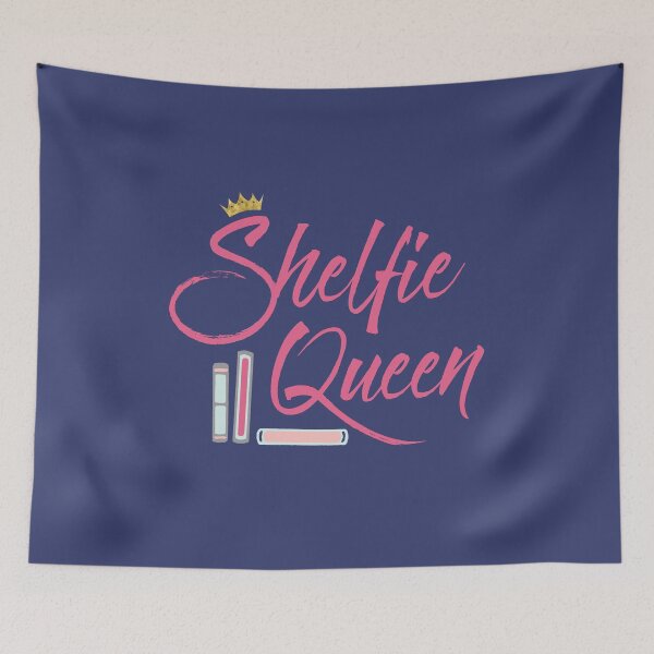 Item preview, Booklover Shelfie Queen designed and sold by Bookish and Wonderful.