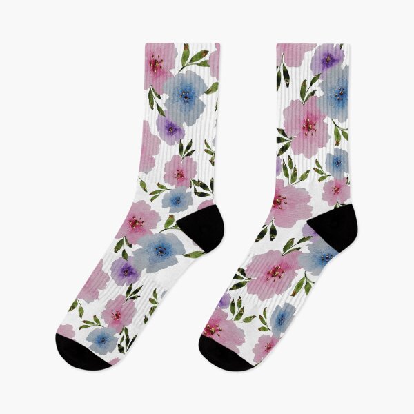 Aperçu de l'œuvre Fleurs d'aquarelle exploaded créée et vendue par JaneyMags.