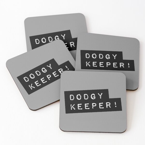 Item preview, Dodgy Keeper - A bad goalkeeping humour t-shirt designed and sold by Viva-la-Tees.