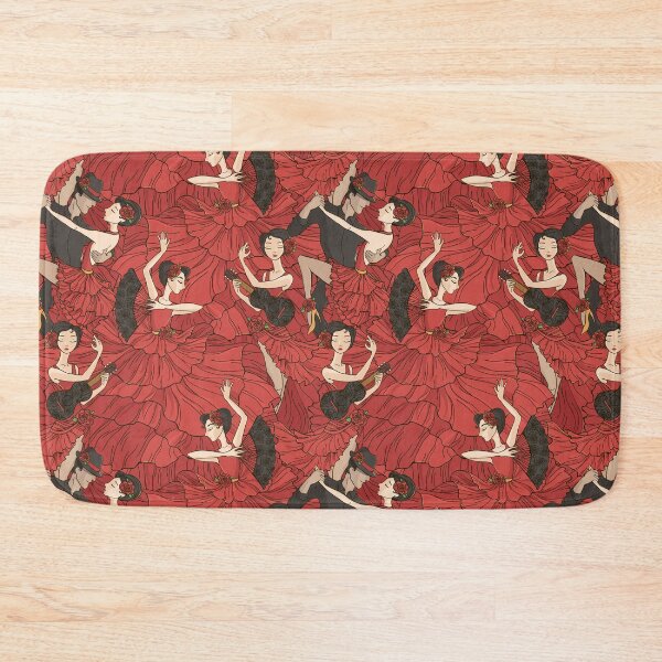 Item preview, Flamenco Dancers Pattern Guitar Fan Art Deco  designed and sold by 108dragons.