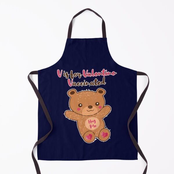 Item preview, V is for Vaccinated Hug Me Bear | Valentine's Day Vaccine Bear designed and sold by Rabbitti.